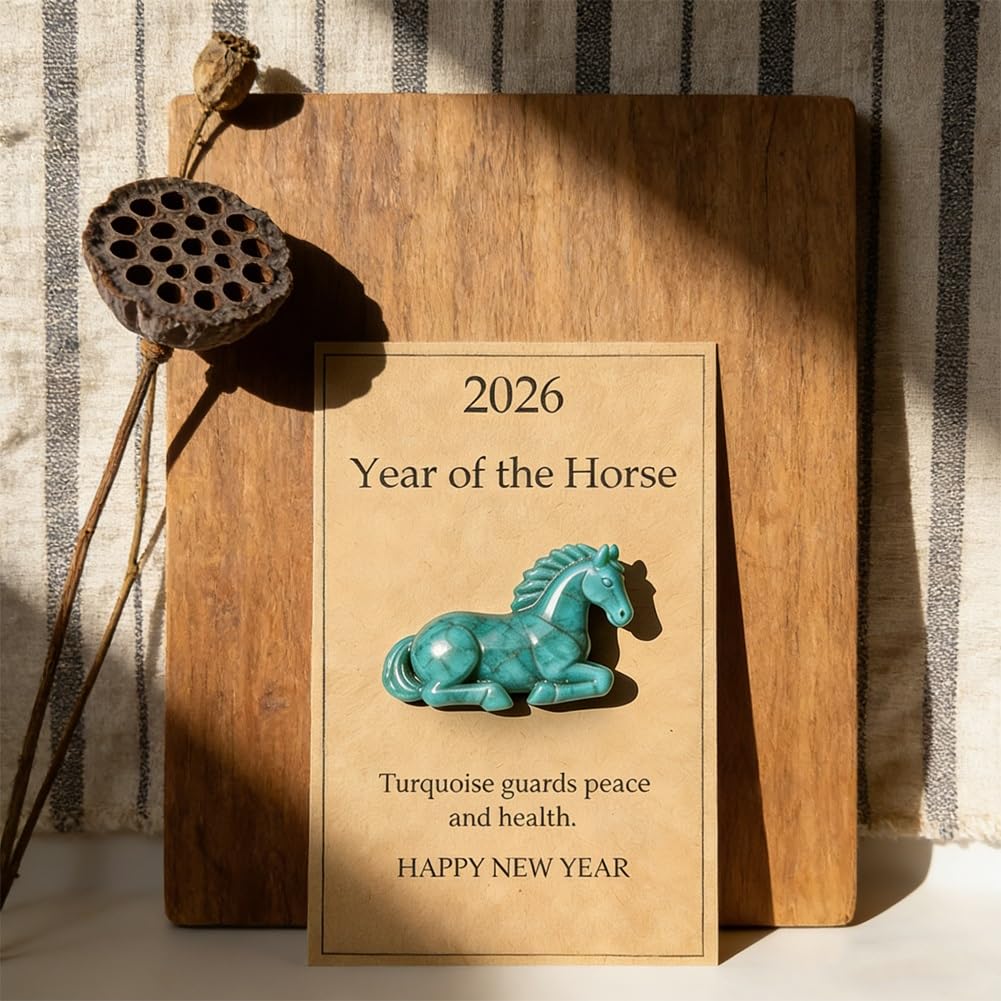 Amazon.com: JYBSWNT 2026 Year of The Horse:Turquoise Guardian