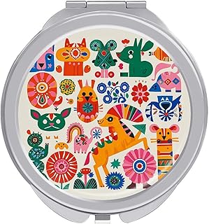 Espejo portátil de maquillaje de viaje, con e...