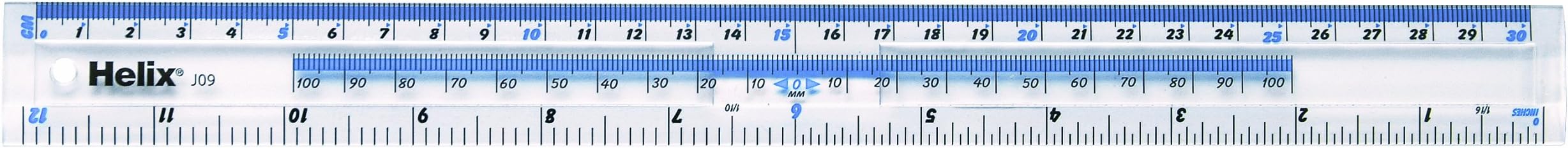 Helix30cm Shatterproof Ruler (Box of 50)