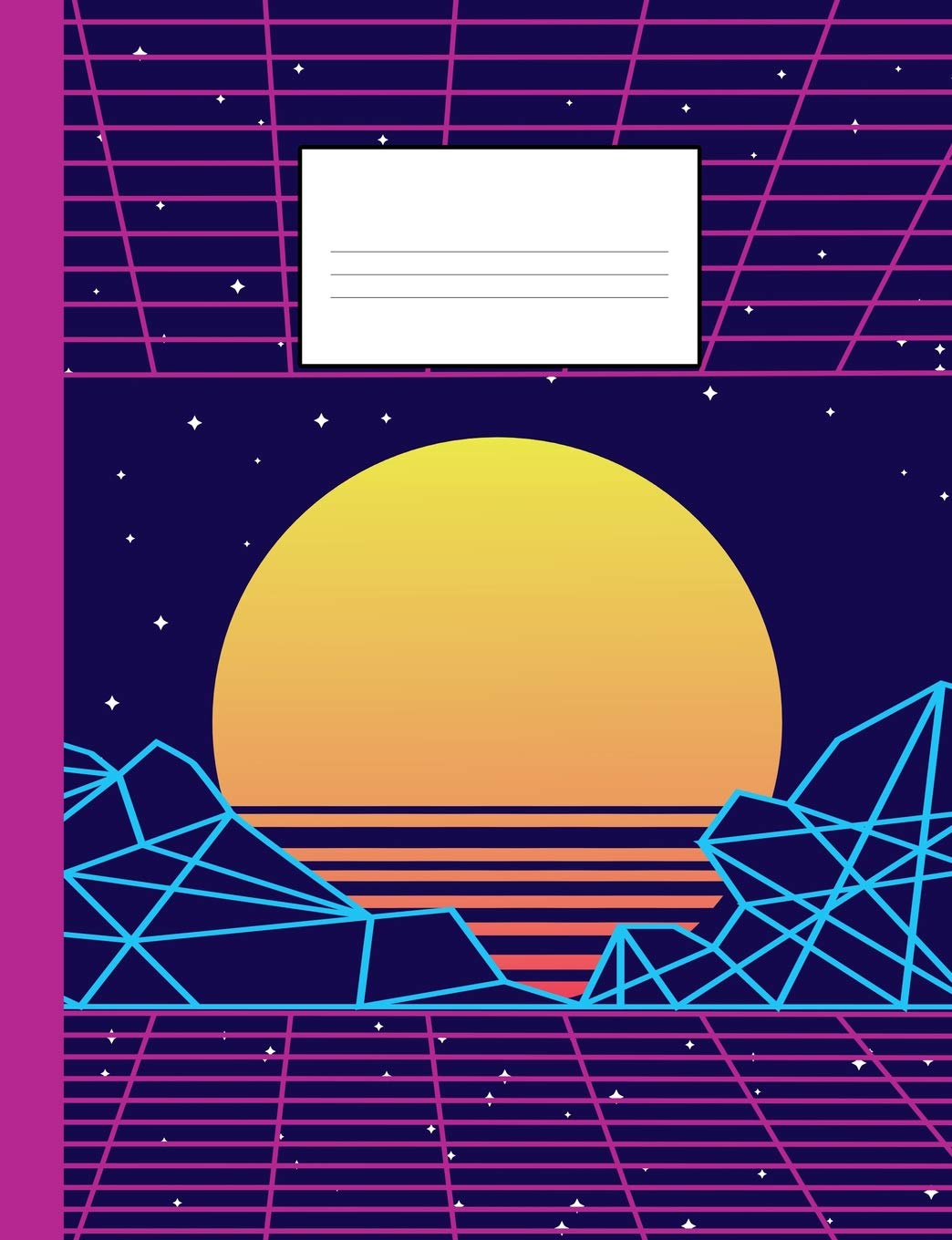 Amazon.in: Buy 80s notebook: A fun and trendy 80's theme composition book:  College ruled, soft back: Perfect for school work: Vaporwave sunset design  Book Online at Low Prices in India | 80s