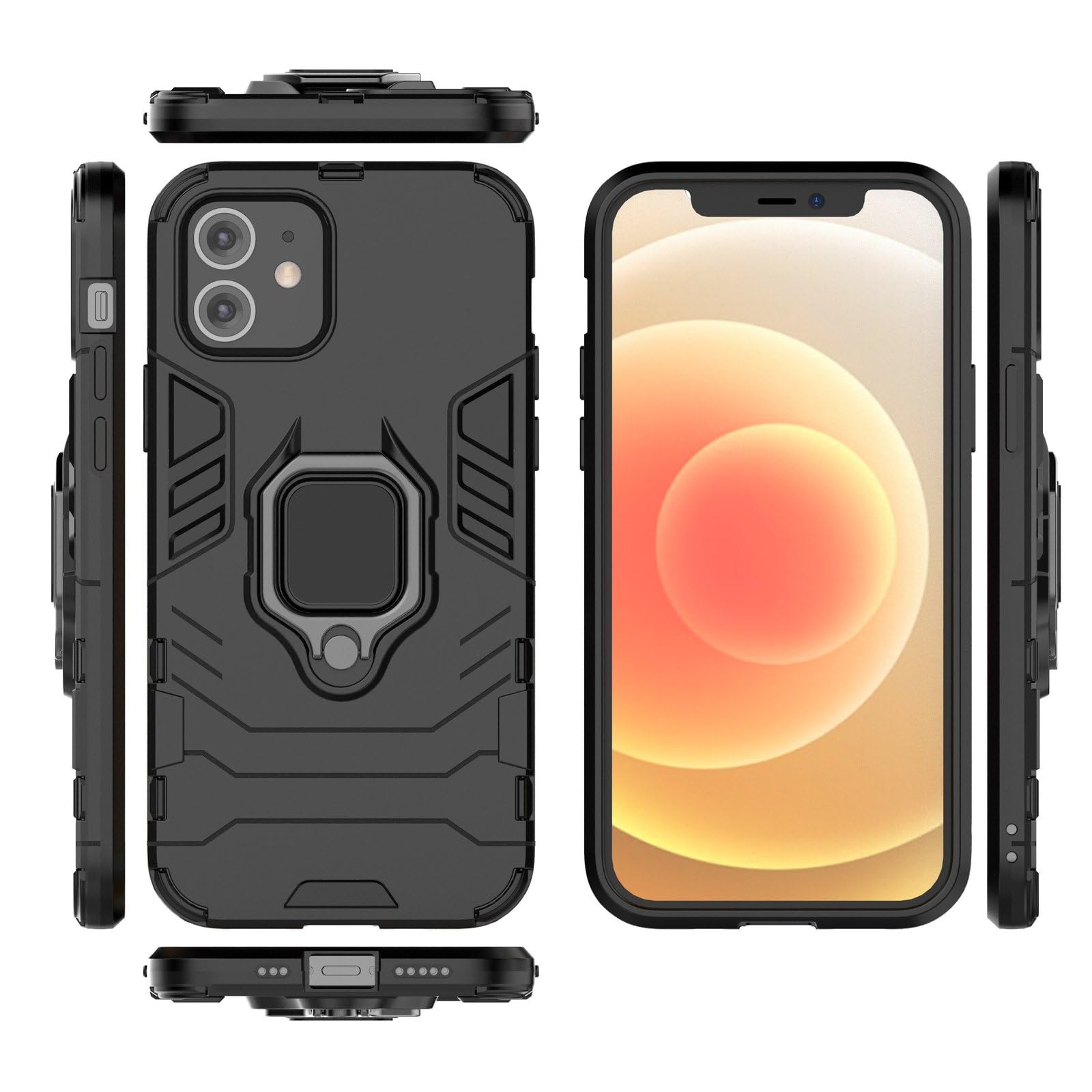 YUANDMI Cover Magnetica per iPhone 12 Pro Max Compatibile con MagSafe, Custodia Per iPhone 12 Pro Max Traslucida Opaca Case Ultra-Sottile Silicone Anti-Scivolo Resistente ai Graffi, Prugna