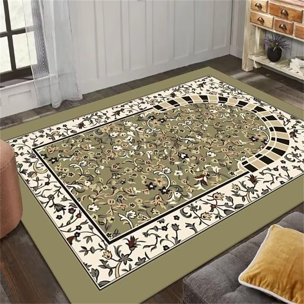 Descente de lit chambre adulte au motif pastoral pour ambiance cocooning