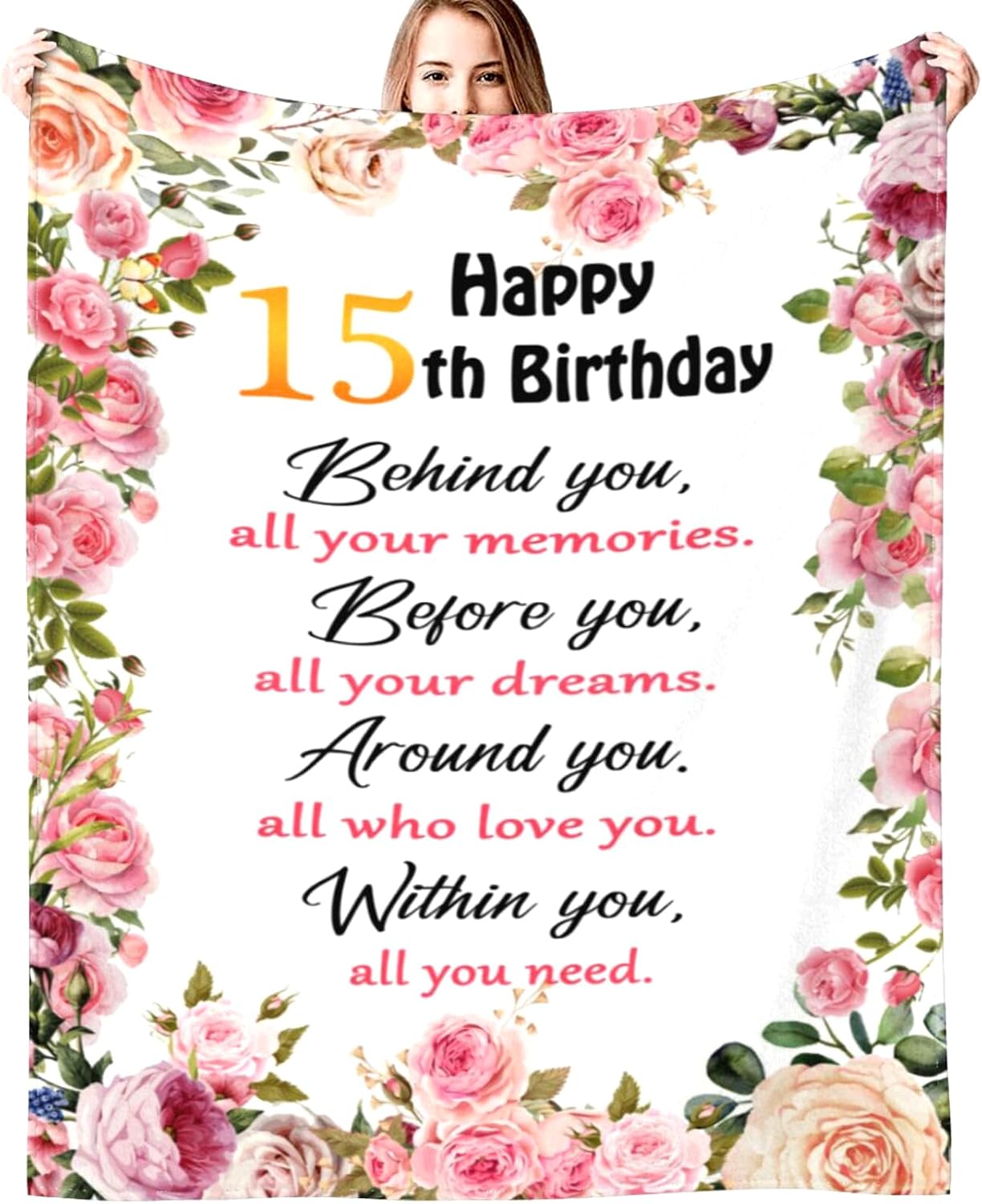 Gifts for 15 Year Old Girl Birthday Blanket,15th Jamaica Ubuy