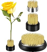 Vista 8 de 3 piezas de ranas florales redondas de metal, florero japonés Ikebana, arreglo floral, soporte para arreglos florales para el hogar, bricolaje, Plata