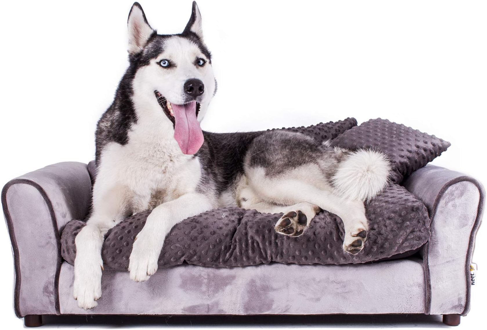 Westerhill Pet Sofa Bed, Charcoal, Large (40x23x13)