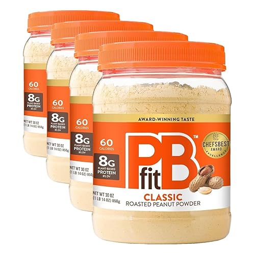Miniatura 7 de PBfit 24 onzas de mantequilla de maní clásica en polvo, mantequilla de maní en polvo para untar de maní tostado real, 8g de proteína 8% DV, sin