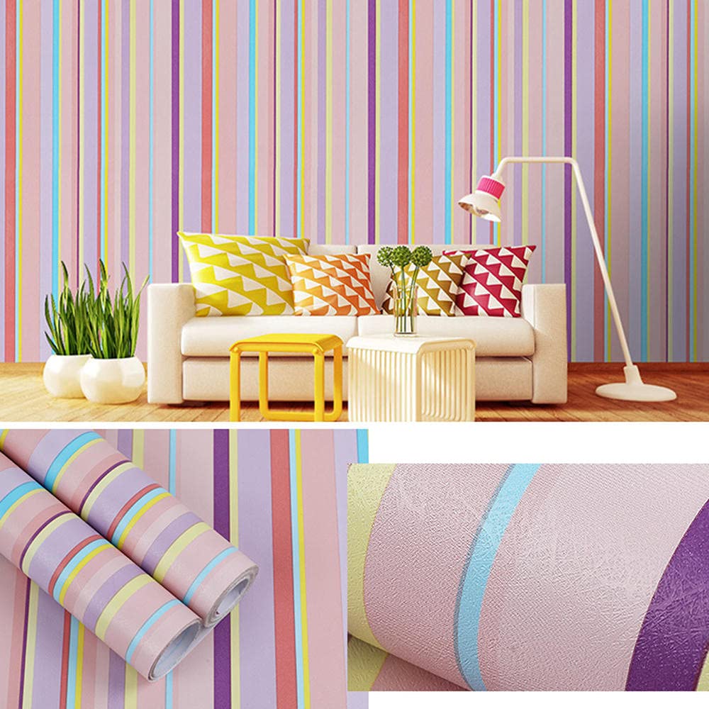 Papel tapiz impermeable CYN vinilo autoadhesivo grueso de PVC lavable para fondo de pared