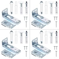 Vista 8 de Kit de reparación de herrajes para puertas plegables, 1 paquete de herramientas de repuesto para puerta de armario plegable