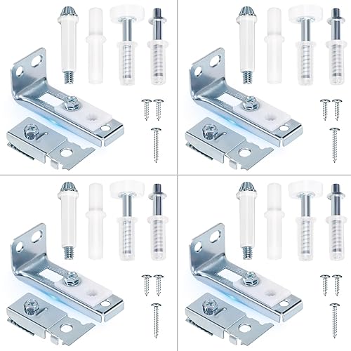 Miniatura 9 de Kit de reparación de herrajes de puerta plegable para riel de puerta corrediza de 78 a 1 pulgada, kit de herrajes para puerta de armario plegable