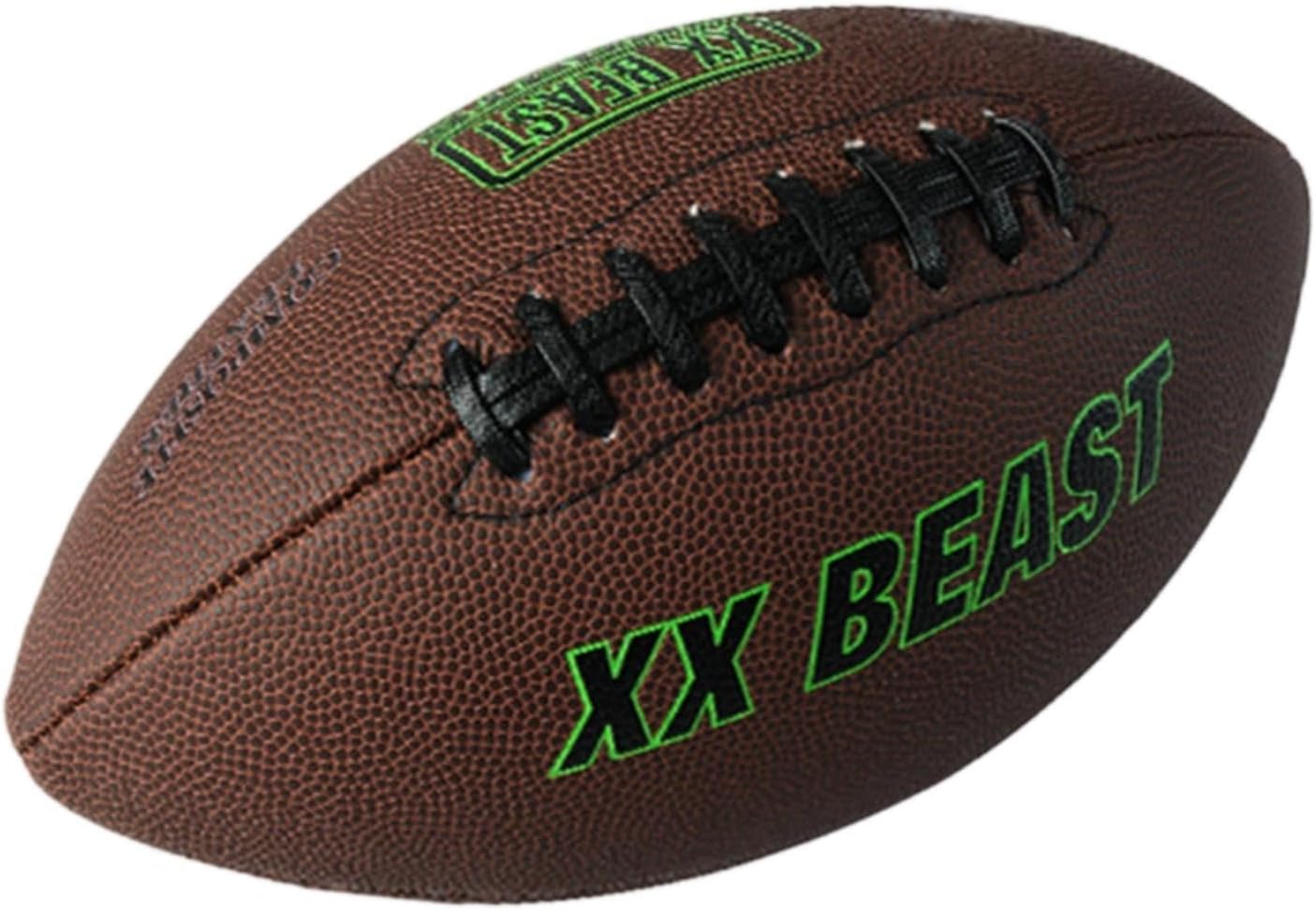 Rugby Ball American Football Portable Water Resistant Wear Resistant Nonslip for Christmas Halloween Match Anniversary Gym