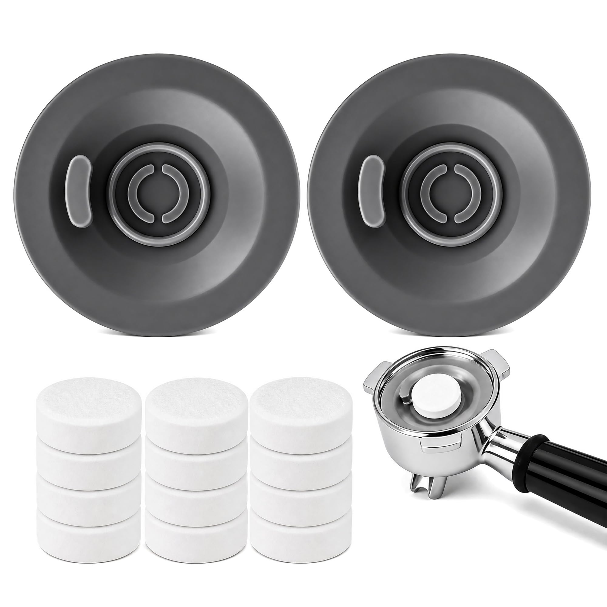 Espresso Cleaning Discs 2Pcs & 12 Tablets 54mm Soft Silicone for Ninja Luxe