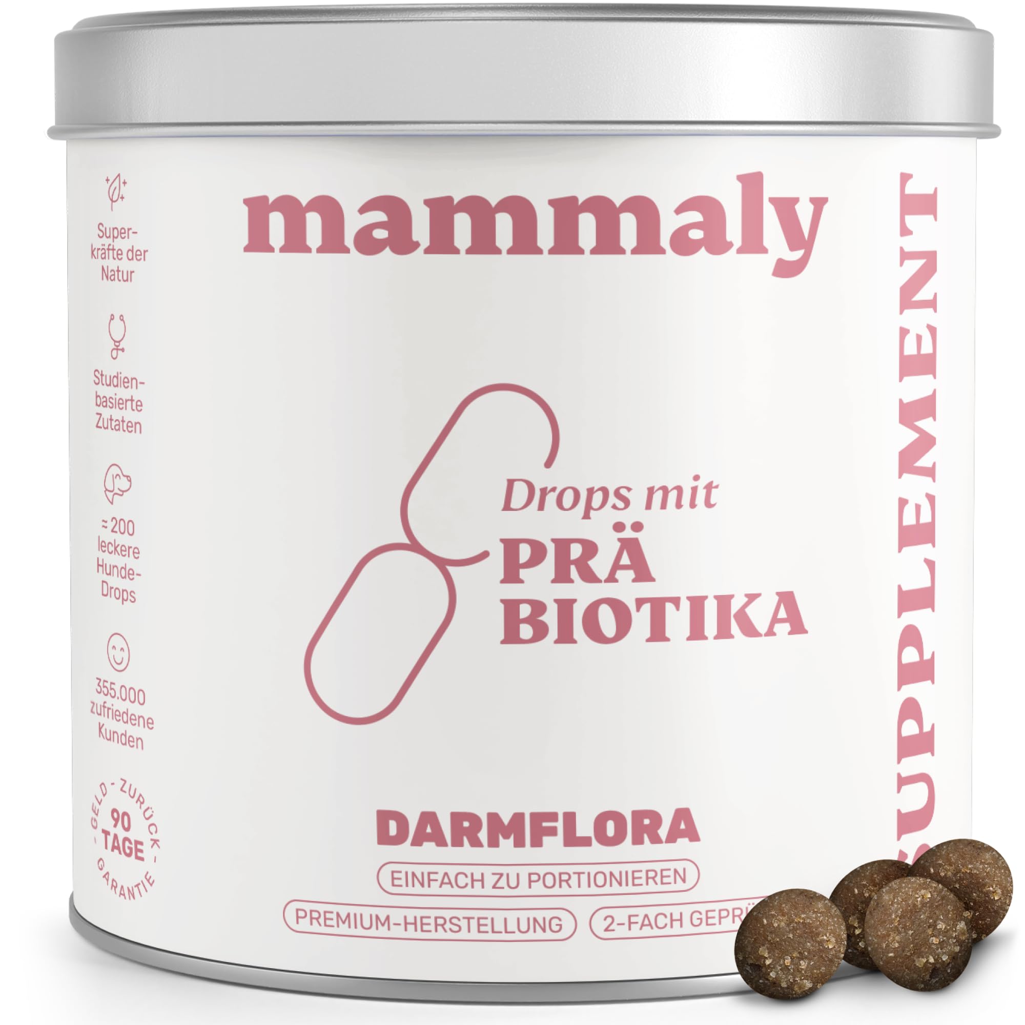 mammaly Präbiotika Darmflora-Drops mit Lamm für Hunde (200 Drops)