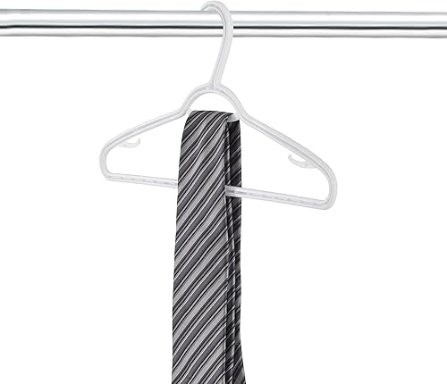 Miniatura 7 de neatfreak! Paquete de 10 perchas delgadas de plástico, color blanco