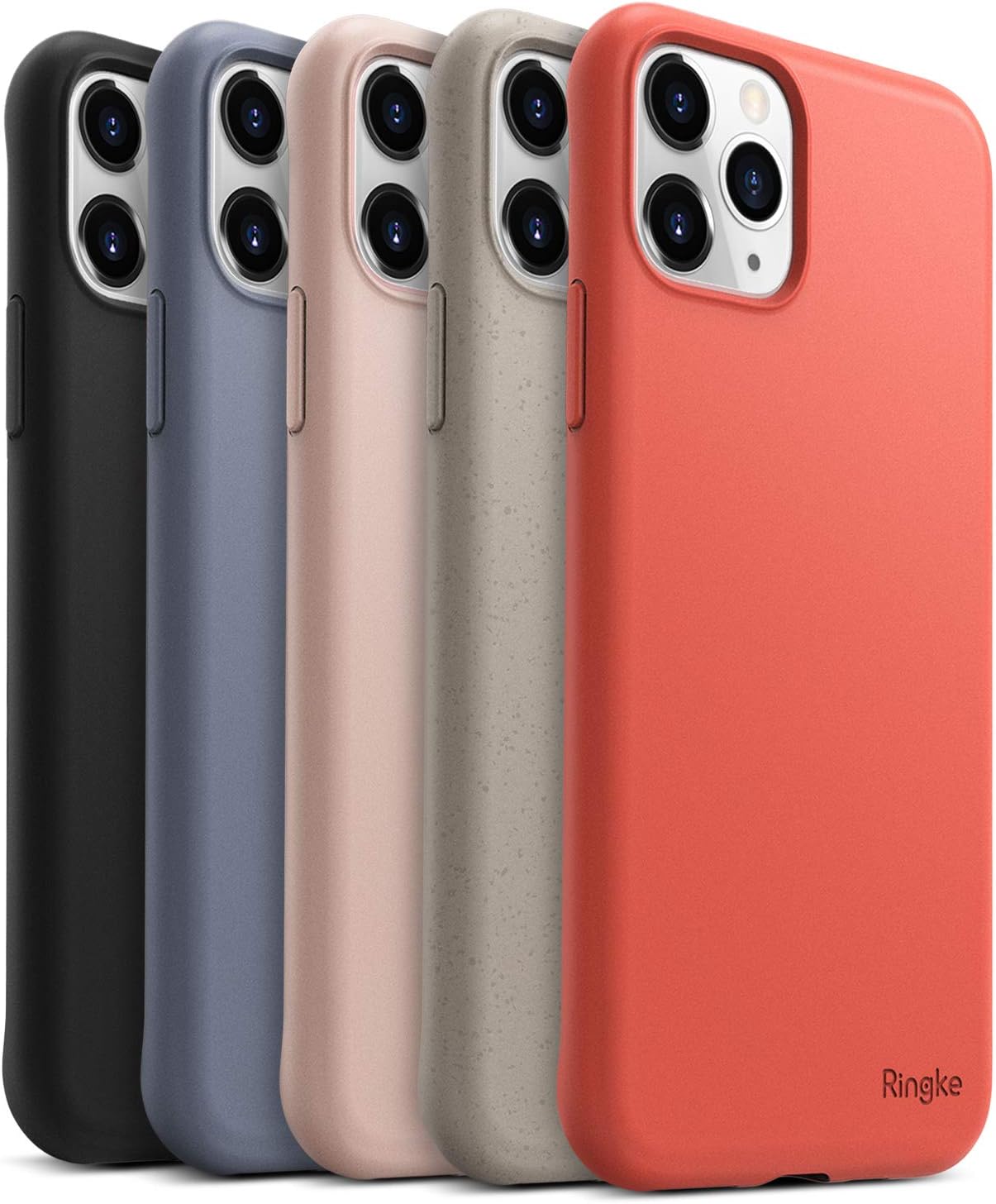 Ringke Air-S Compatible with iPhone 11 Pro Max Case, Premium Smooth Matte Satin Texture TPU Thin Flexible Soft Fit Phone Cover - Coral