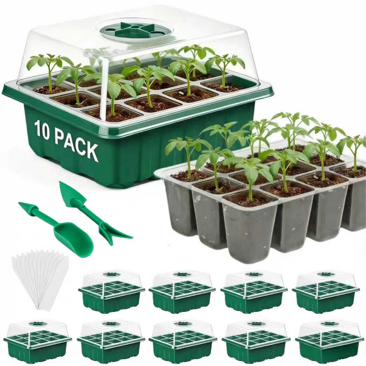 VPQZUPG 10 Packs Seed Starter Tray
