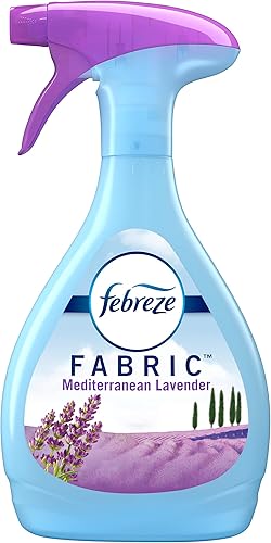 Febreze Spray refrescante de tela eliminador de olores para olores fuertes aroma a lavanda mediterránea 27 onzas líquidas