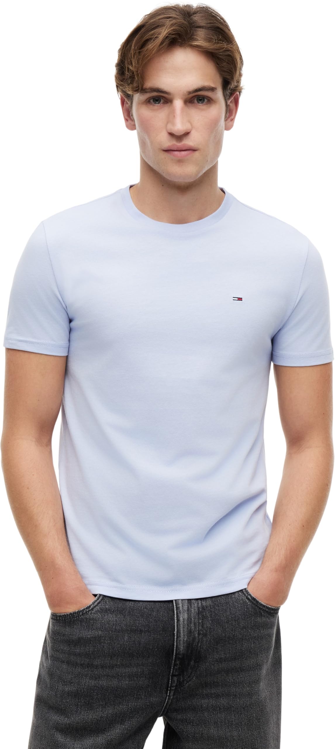 Tommy Jeans Uomo T-Shirt Maniche Corte Confezione da 3 in Cotone