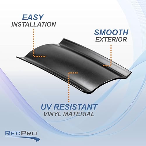 Miniatura 4 de RecPro Inserto de vinilo RV de 1 pulgada  Inserto de vinilo RV  Recorte de techo RV (100 pies, negro)