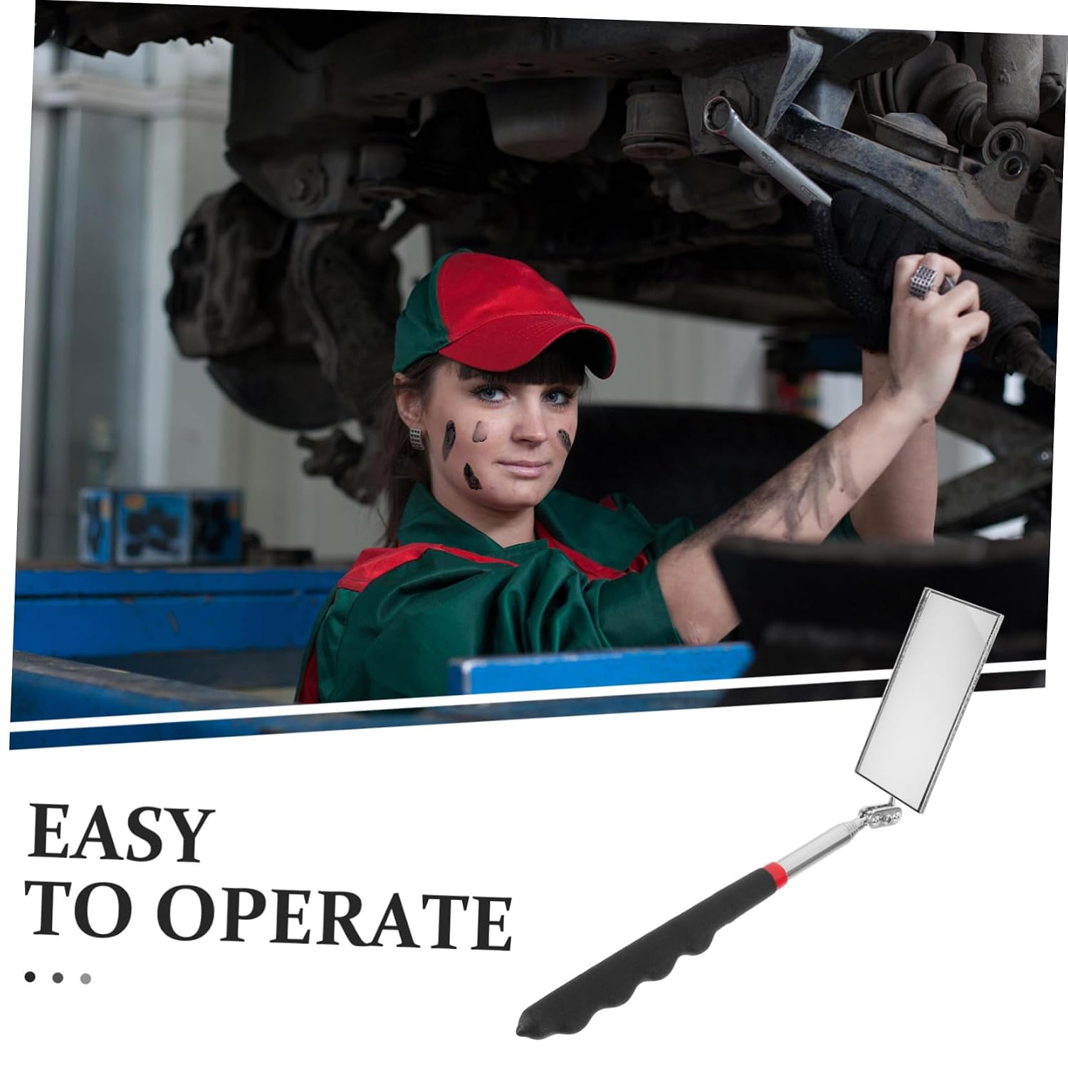 MAGICLULU Telescoping Mechanic Mirror Extendable Flexible Inspection Tool for Vehicle