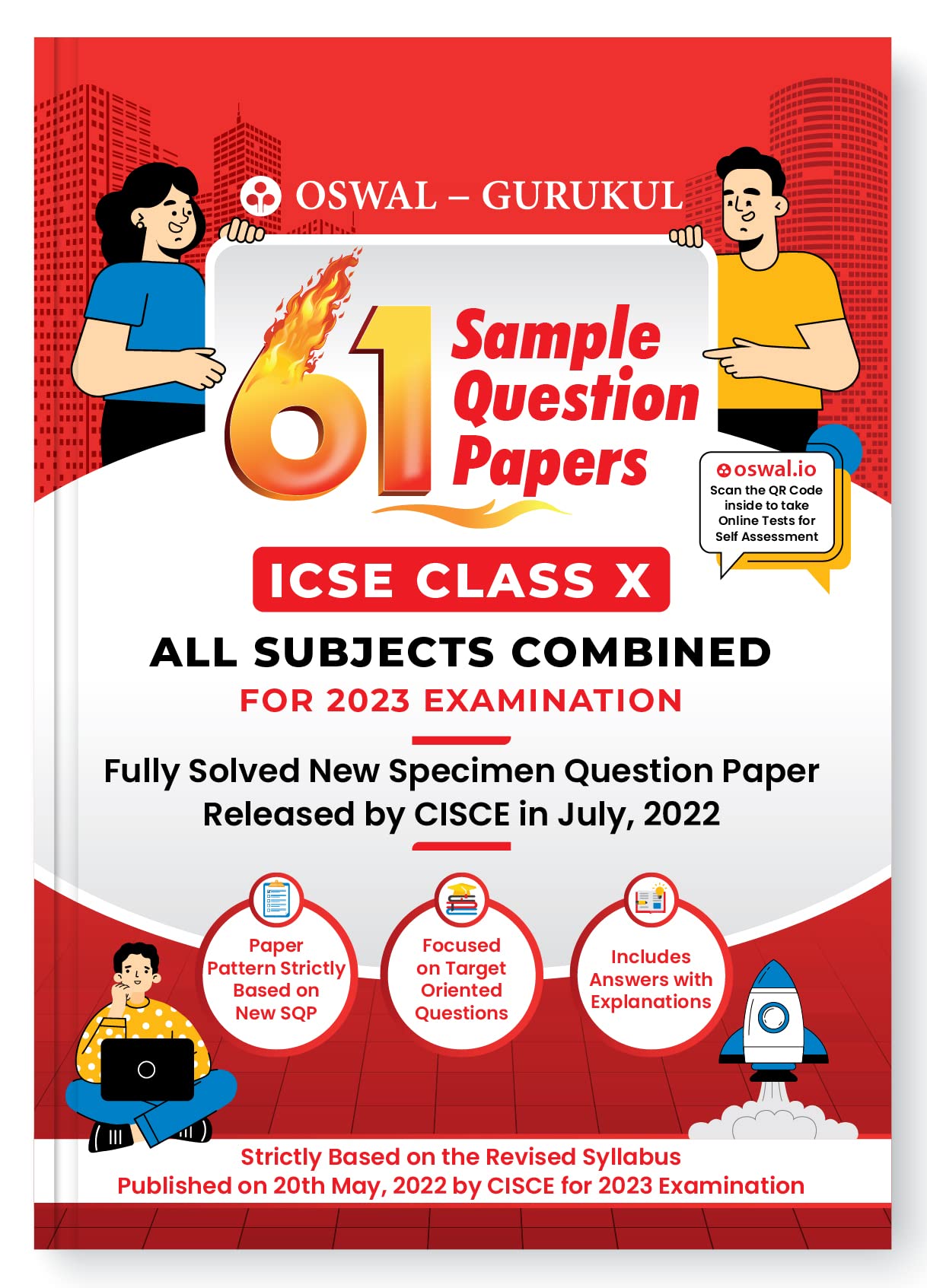 Oswal - Gurukul 61 Sample Question Papers : ICSE Class 10 for Exam 2023