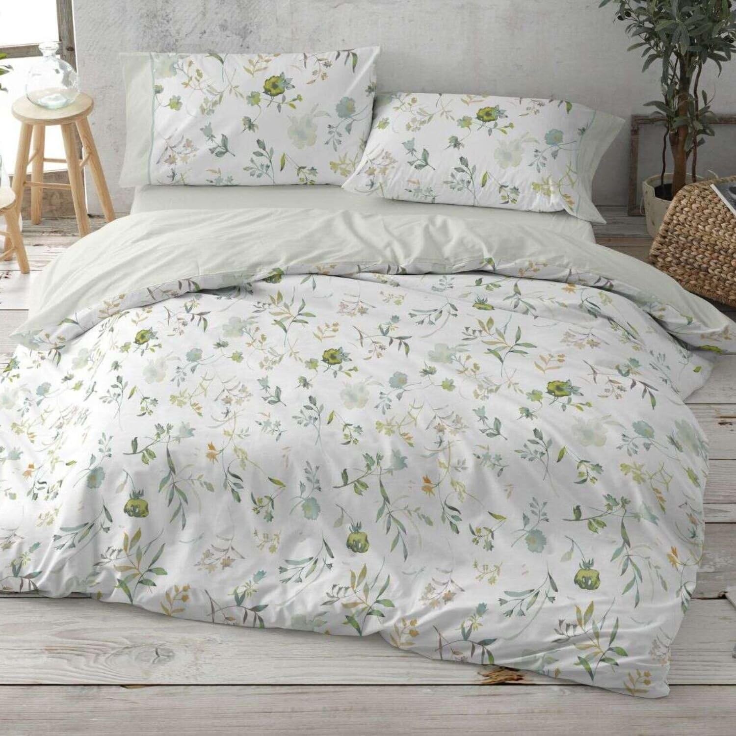 Funda nórdica menta Burrito Blanco para cama de 150 a 160 cm con diseño estampado 1