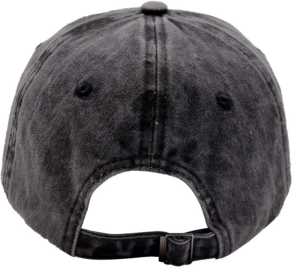 The Dogfather Paw Hat, Best Dog Dad Hats, Father's Day Adjustable Washed Denim Baseball Cap for Men - Image 4