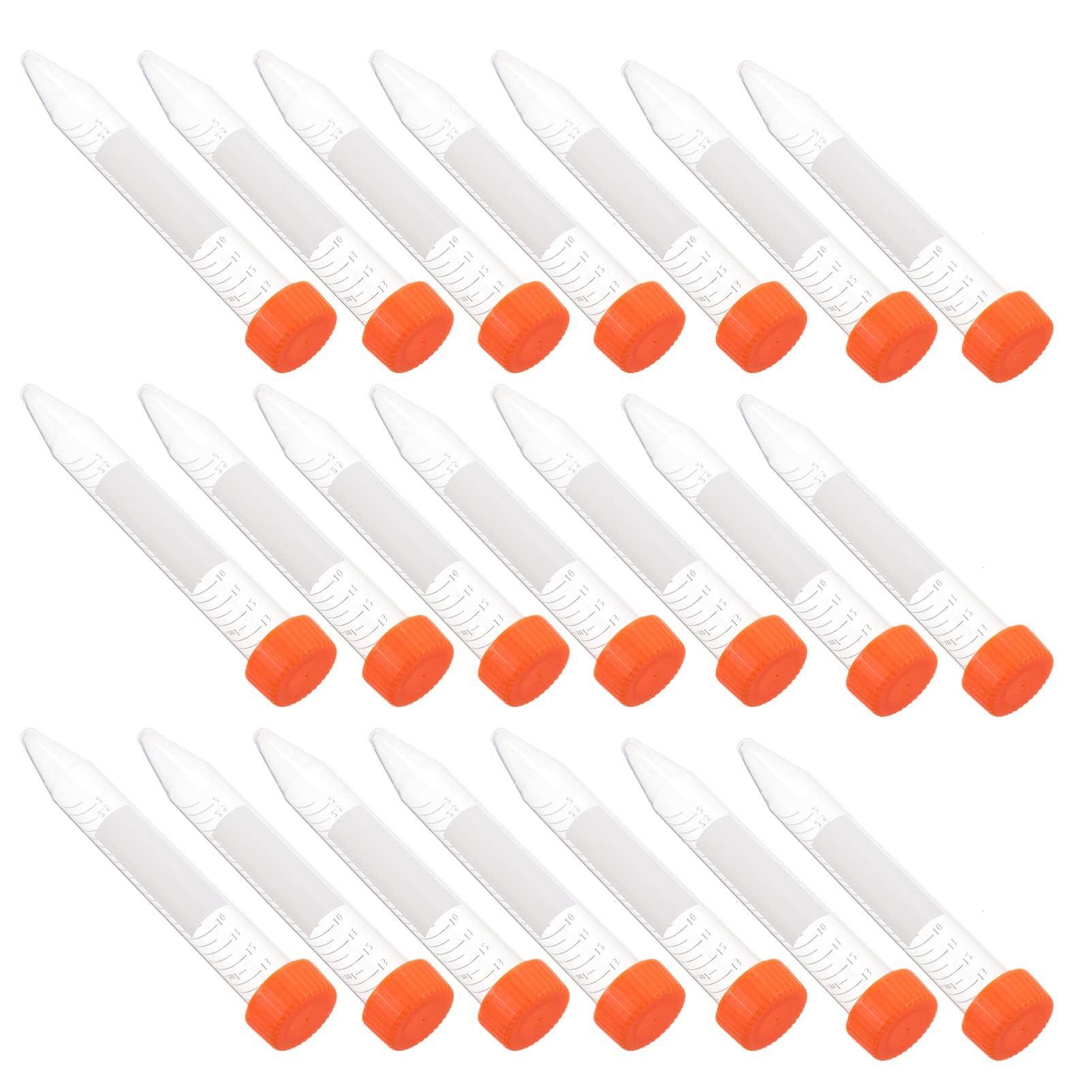 contenitori trasparenti per provette, 25 pezzi 15 ml provette coniche for centrifuga provette sterili in plastica graduata contenitore in polipropilene for esperimenti scientifici decorazione for fest