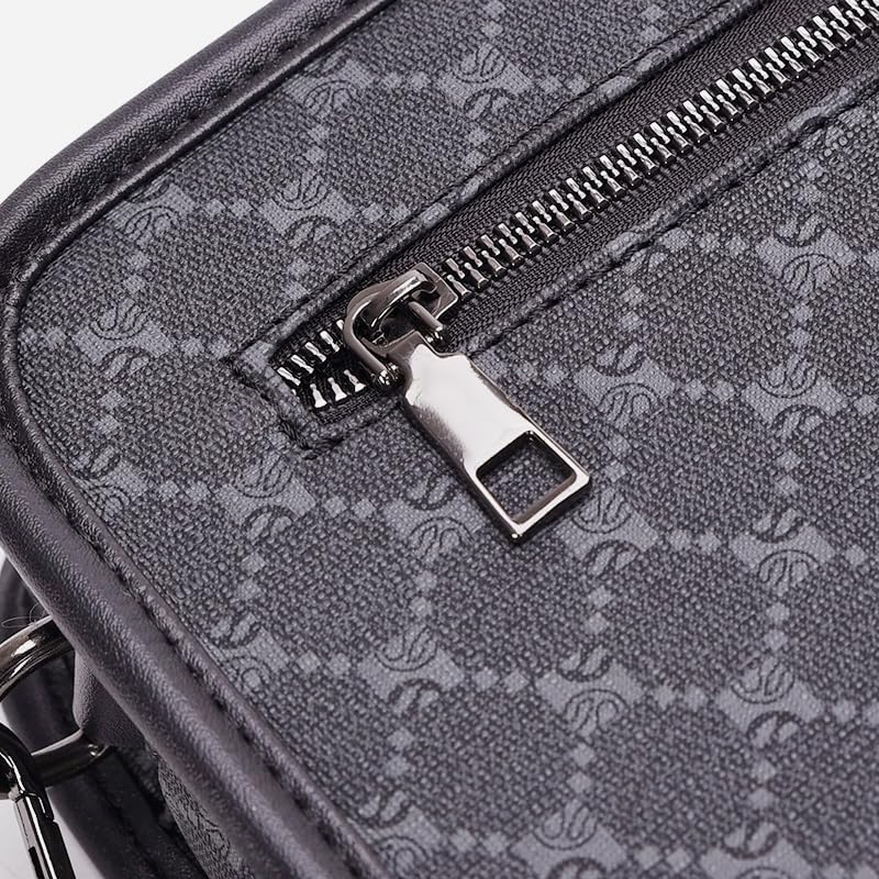 Modern Casual Sling Bag with USB Charging Port, Nylon Waterproof Crossbody Shoulder Bag, Rectangular Shape, 3 Compartments - Image 8