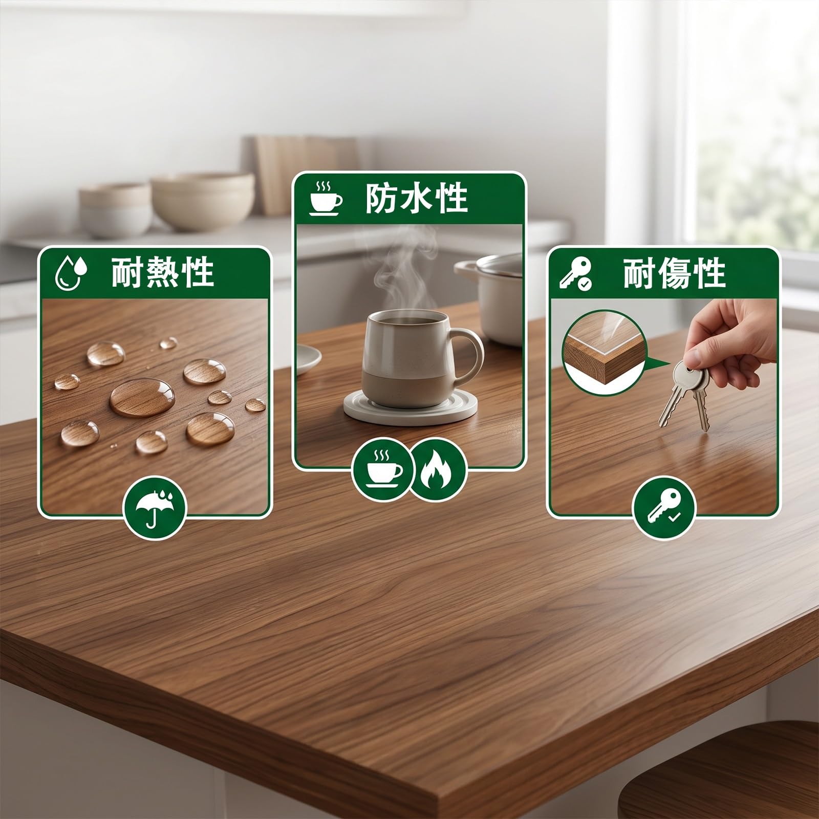 Amazon｜CTREVL 天然木 デスク天板 無垢材 ダイニングテーブル天板 3cm