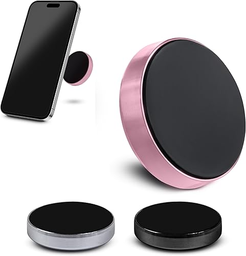 Miniatura 7 de True Line soporte para teléfono celular para el automóvil, para el tablero del auto, con imán, kit de montaje, para el volante, Plateado