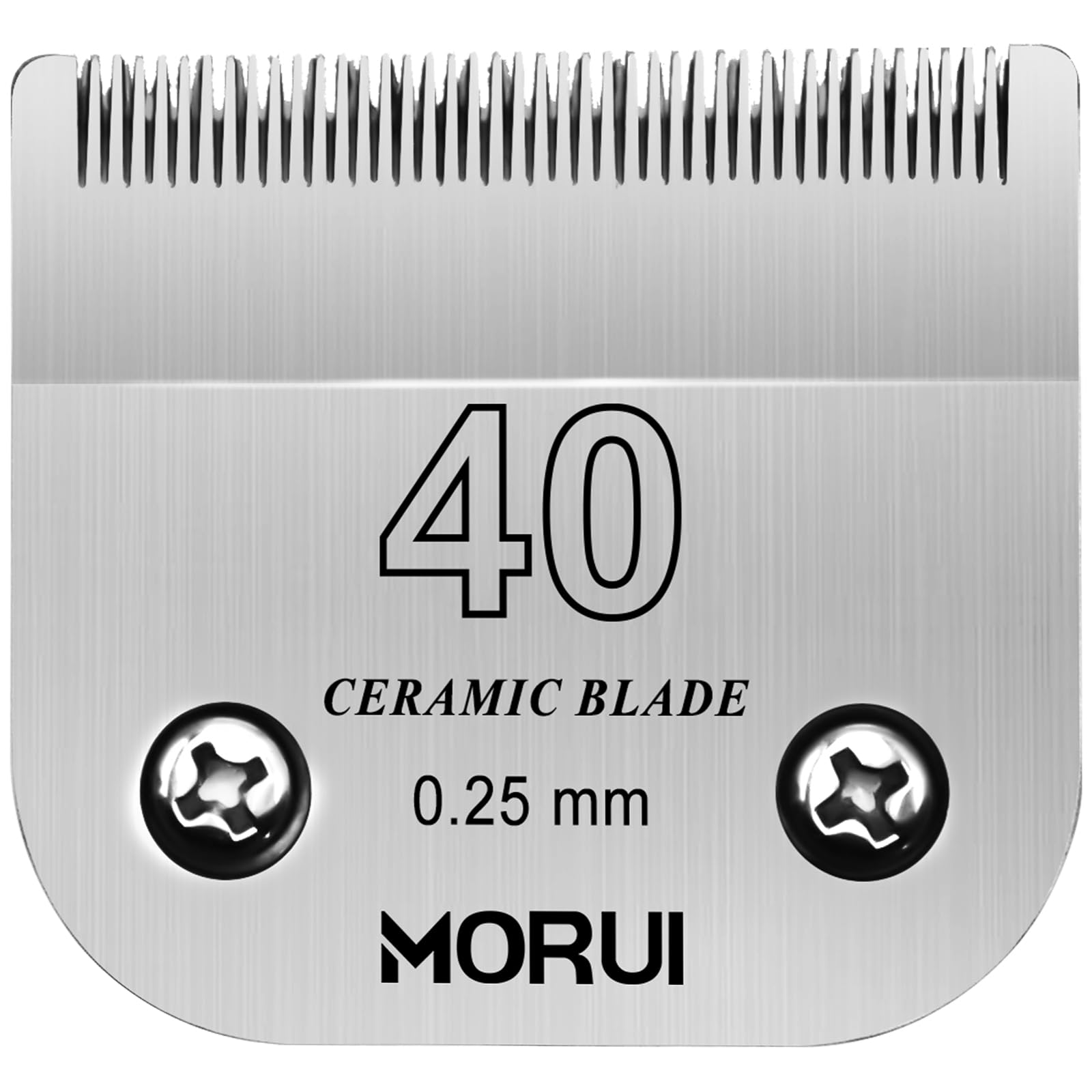 morui Pet Dog Grooming Clipper Replacement Blade,Detachable Ceramic Blade,Compatible with Most Andis,Oster A5 Wahl KM Series Clippers Size 40# Blade (Cutting Length (0.25mm) 1/100") — image 1