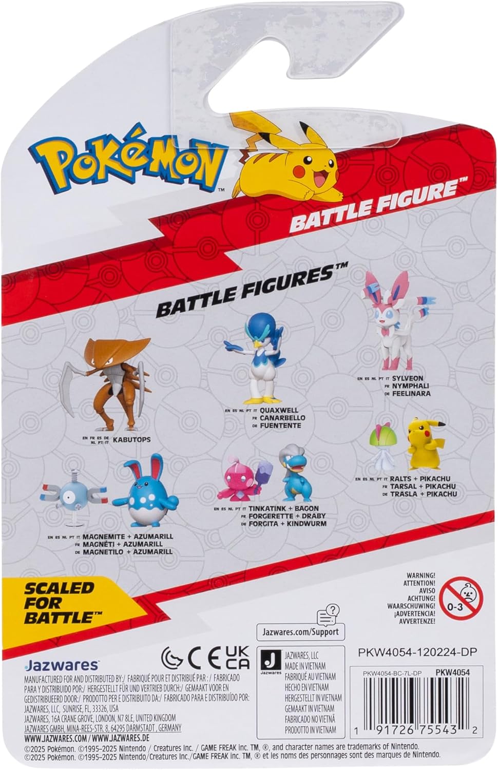 Pokemon Battle Figures 2-Pack, Tinkatink and Bagon Action Figures