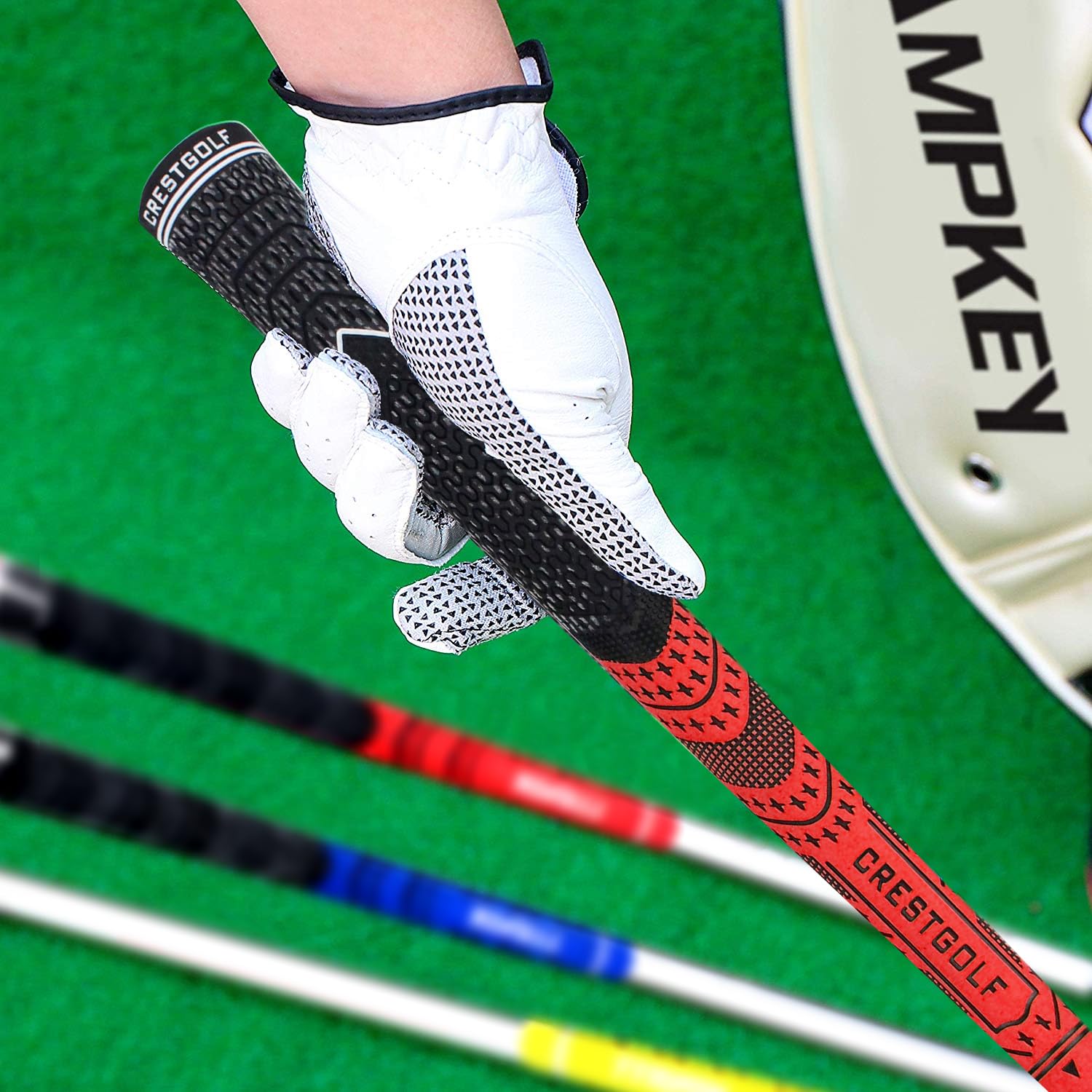 CRESTGOLF Update Multi - Composto impugnature per Mazze da Golf di 13, Antiscivolo,Ecologica Filati di Cotone Filo informatica, Materiale soffice, Super stabilità, midsize or Standard