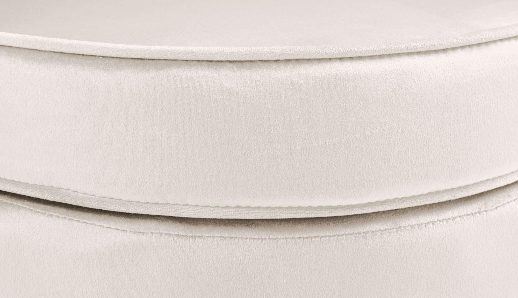 CLP Sessel Rosita I Polsterstuhl Mit Samt-Bezug I Gold-Farbiges Metallgestell, Farbe:Creme