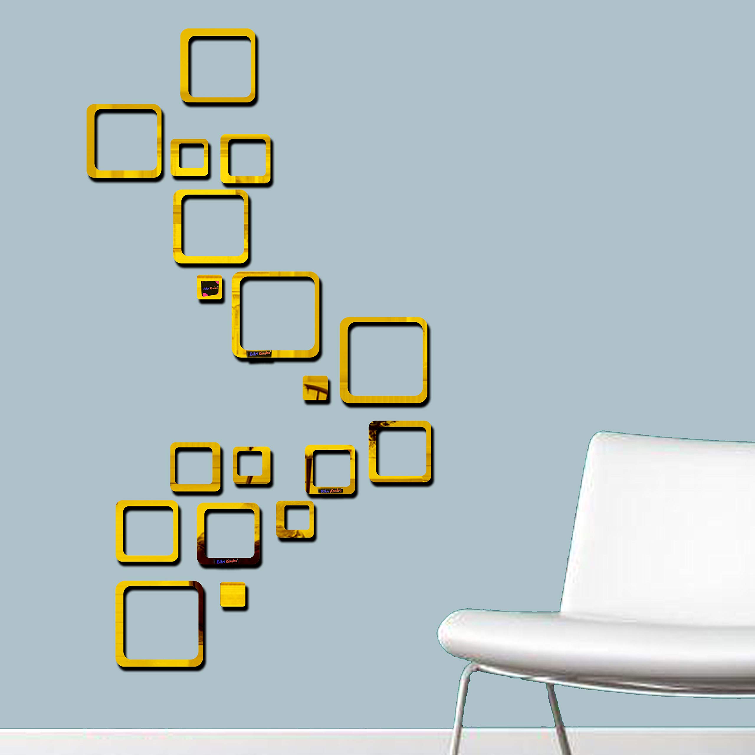 Golden Mirror Stickers - Decorate Your Walls -5