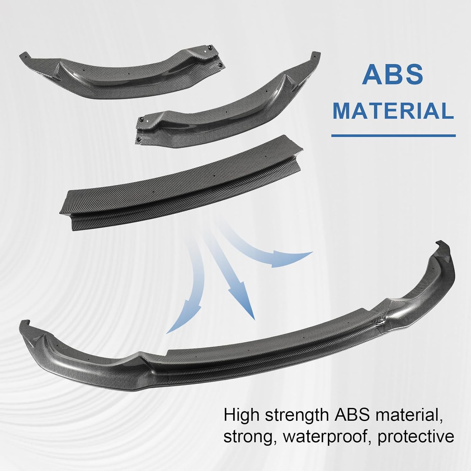 Carbon Fiber Front Bumper Lip Compatible with BMW M3 F80 2015-2018, Front Splitter for BMW M4 F82 F83 2015-2020