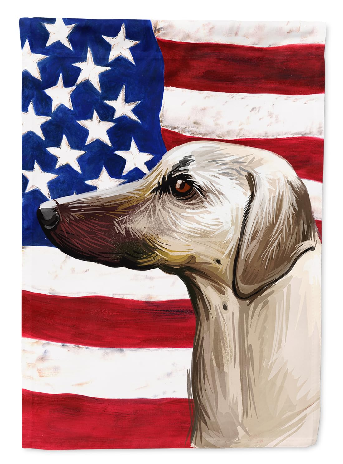 Sloughi Dog American Flag grand drapeau de maison multicolore en tissu canvas