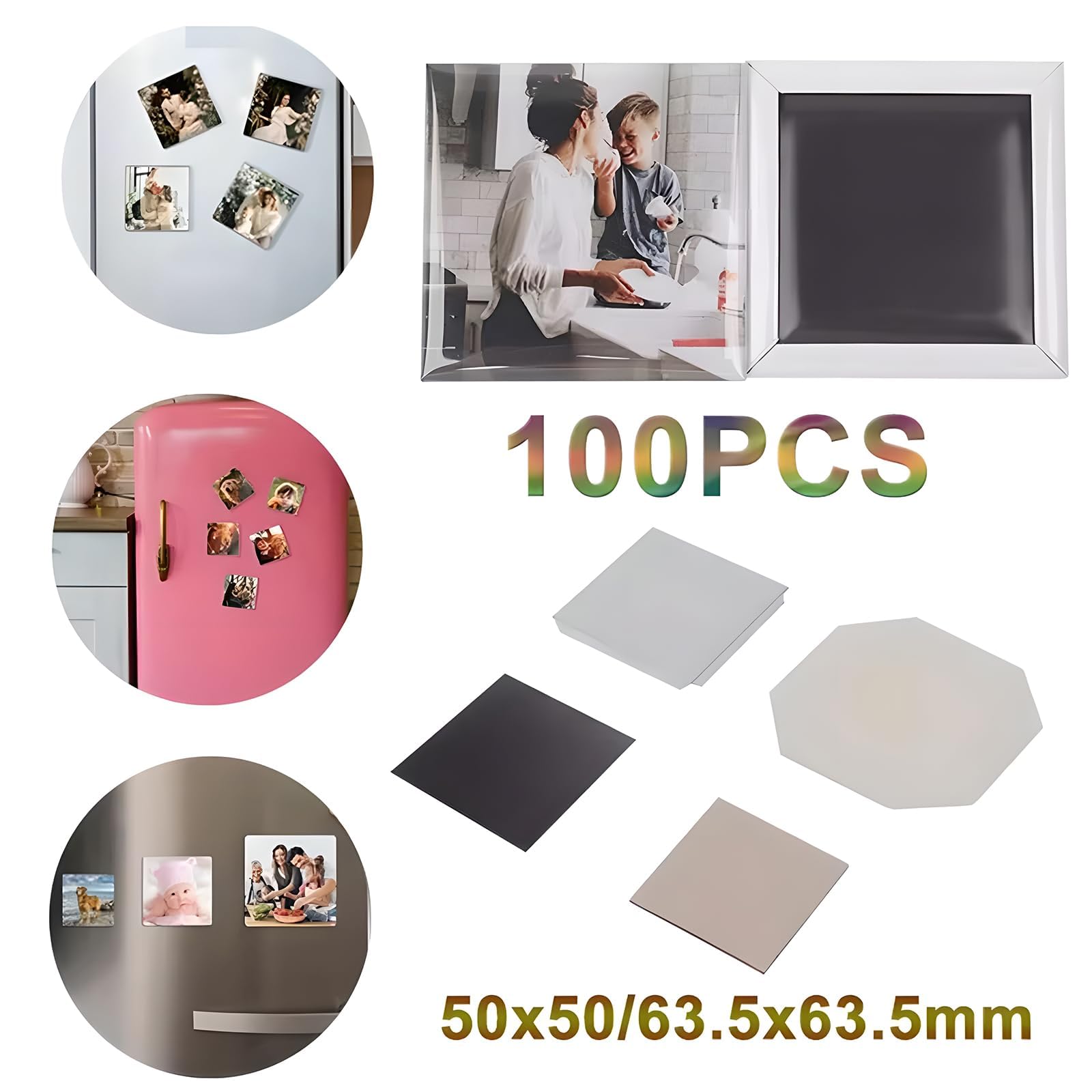 Máquina para hacer insignias, máquina para hacer imanes de nevera con 100 juegos de paquetes de material y cortador de esquinas redondas de PVC de papel, máquina de corte de insignias de metal