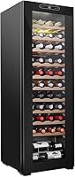 Vista 1 de Schmecke - Refrigerador de vino con compresor de 44 botellas Gran bodega independiente Refrigerador de vino digital 41f-64f con control