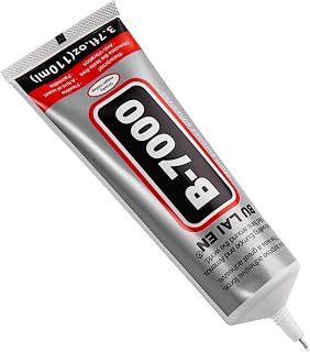 B-7000 Liquid Stitch Fabric Glue, Clear with Precision Tip for Permanent Glue, Metal & Stone Rhinestones, Crafting & Phone Repair (110ml/3.7fl.oz)