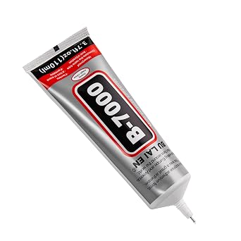 B-7000 Liquid Stitch Fabric Glue, Clear with Precision Tip for Permanent Glue, Metal & Stone Rhinestones, Crafting & Phone Repair 110ml/3.7fl.oz