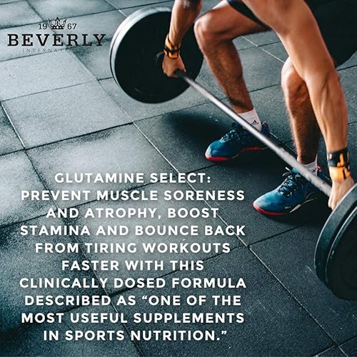 Miniatura 6 de Beverly International Glutamine Select, 60 porciones. Fórmula clínicamente dosificada de L-glutamina y aminoácidos para músculo magro y