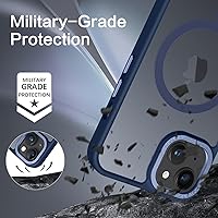 Vista 5 de BENTOBEN Funda magnética para iPhone 13 y iPhone 14 [compatible con Magsafe], funda translúcida mate para iPhone 13/14, delgada, a prueba de golpes