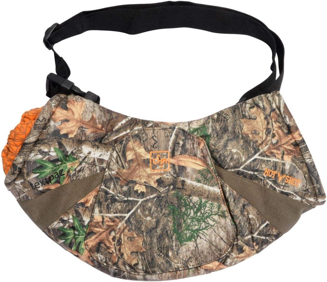 HOT SHOT Men’s Camo Brushed Tricot ThermalCHR Textpac Hunting Handwarmer, Muff, for Hunting, Fishing and Outdoor wear