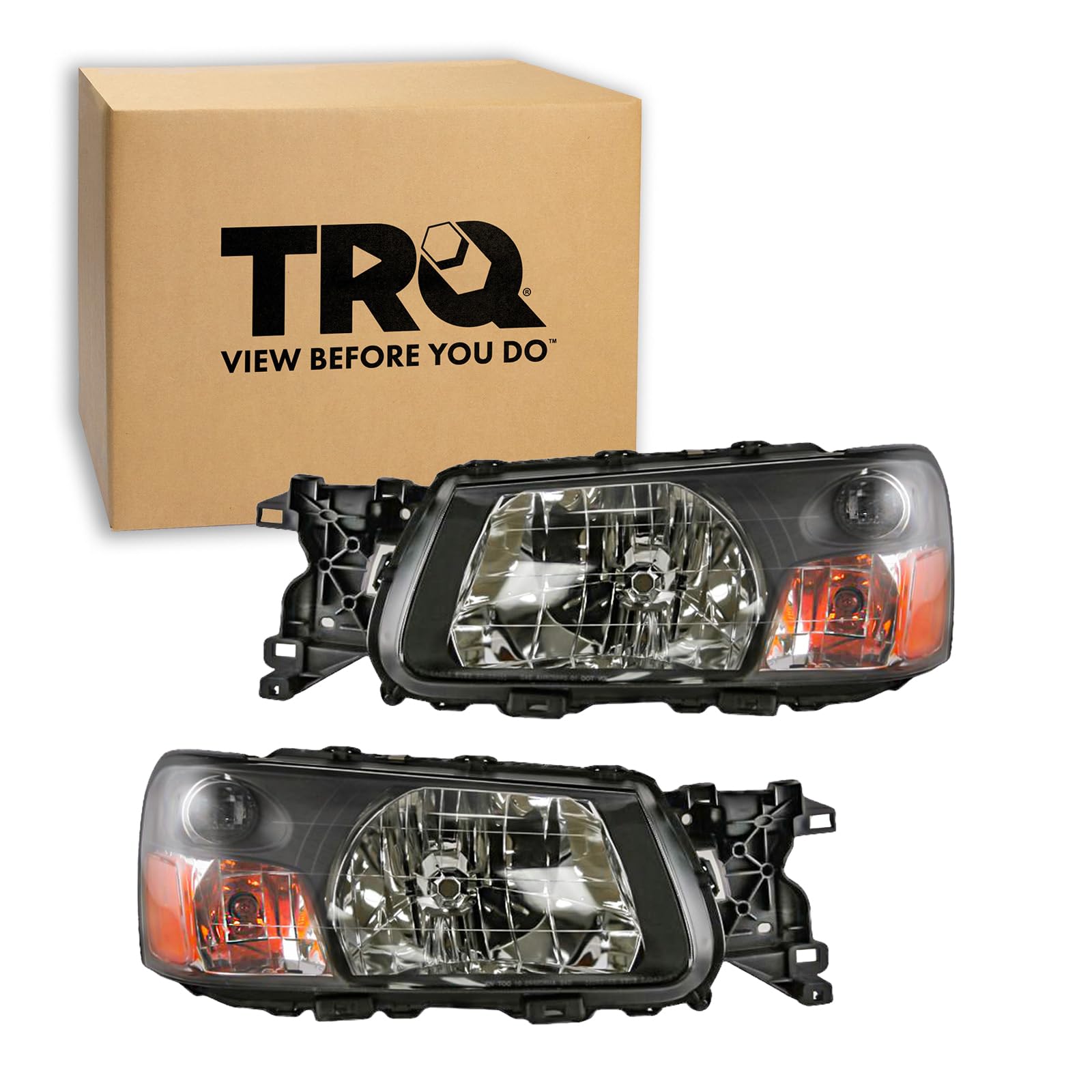 TRQ Headlight Assembly Set SU2502111 SU2503111