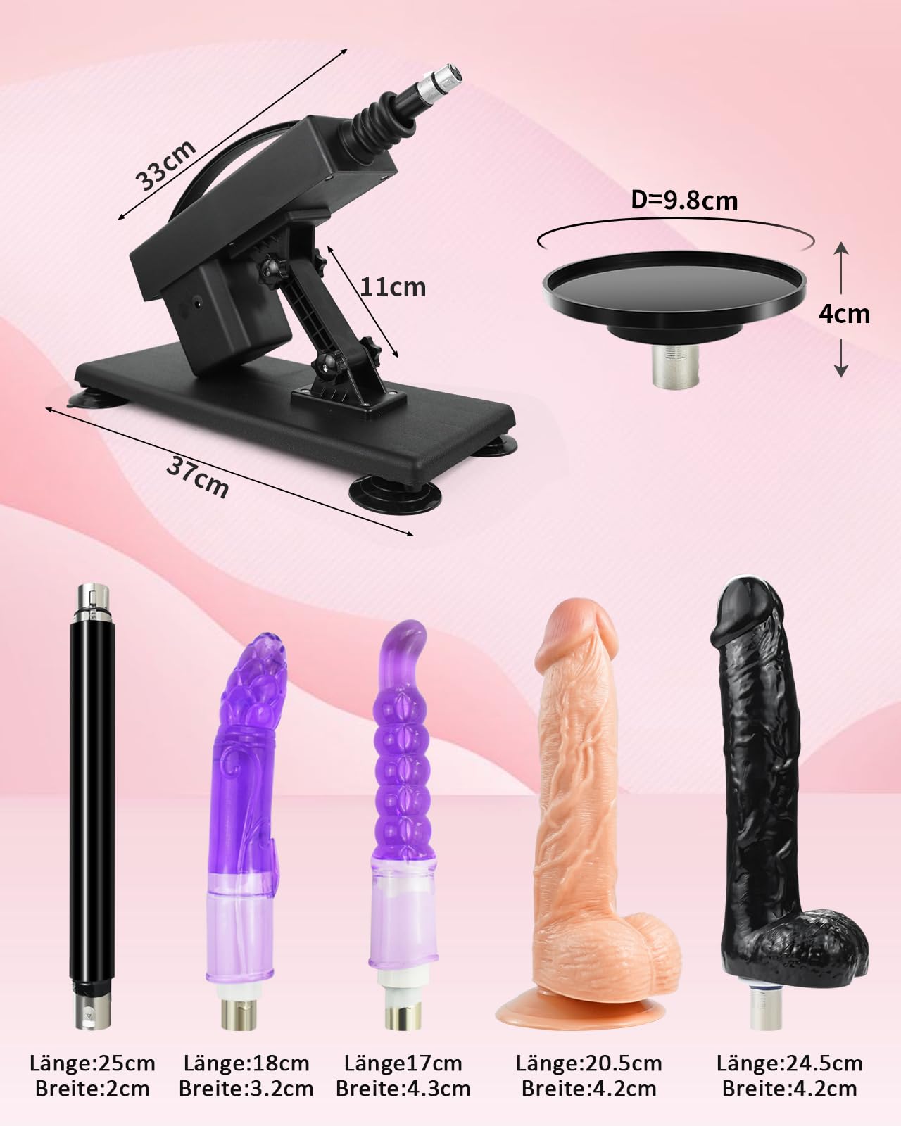 Sex Maschine Fickle Maschine Männer Sex Spielzeug Fickmaschine mit Dildo | Sexmaschine mit 3XL Zubehör Masturbations Sexmaschine für die Frau Fickle Maschine Fickmaschine