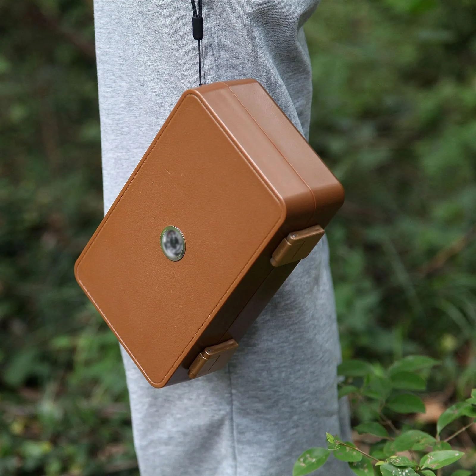 Humidor Portatile for sigari in ABS, Grande capacità, Porta sigari Cubano, Scatola Porta sigari Portatile, Accessori da Viaggio, Scatola for sigari(Khaki)