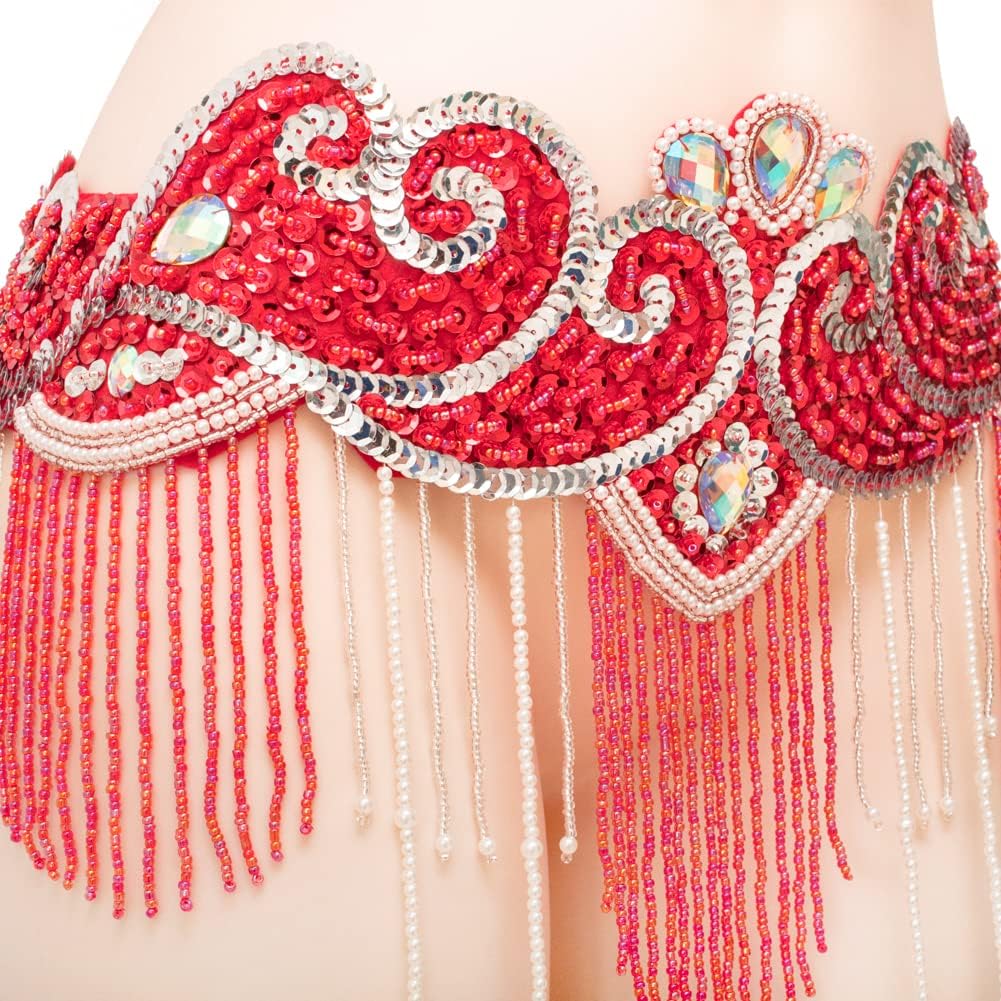 ROYAL SMEELA Belly Dance Costume Set for Women Belly Dance Bra and Belt Chiffon Dancing Skirts Professional Outfit 3pcs - Image 6