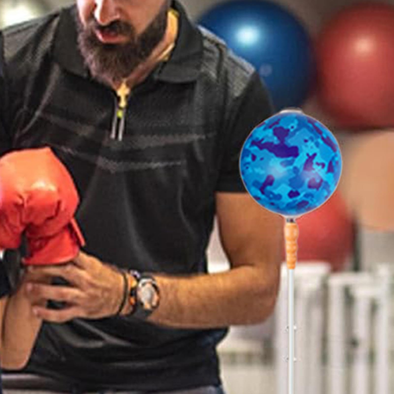 Boxing Standing Speed Bag | Verstellbarer Speed Bag Stand | Freistehender Speed Bag | Speed Bag mit Rebound, Tragbarer Boxing Speed Bag, Standboxsack, Reflex Training Speed Bag