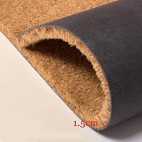 Miniatura 6 de Tapete divertido de fibra de coco con texto en inglés «Don't Let The Cats Out Or The Cops In» Welcome Front Porch Decor Doormat for the Entry Way